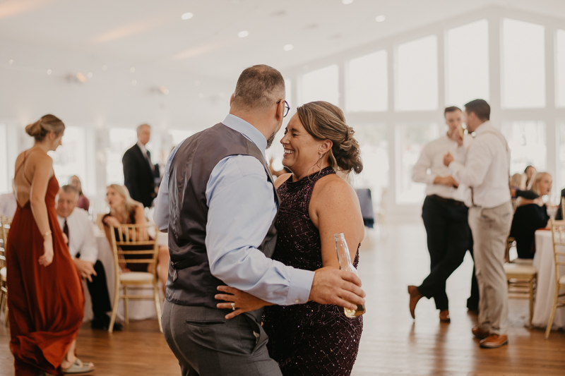 A fun afternoon wedding reception at The Anchor Inn in Pasadena, Maryland by Britney Clause Photography