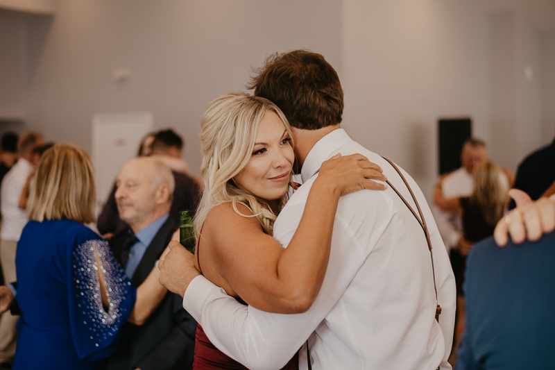 A fun afternoon wedding reception at The Anchor Inn in Pasadena, Maryland by Britney Clause Photography