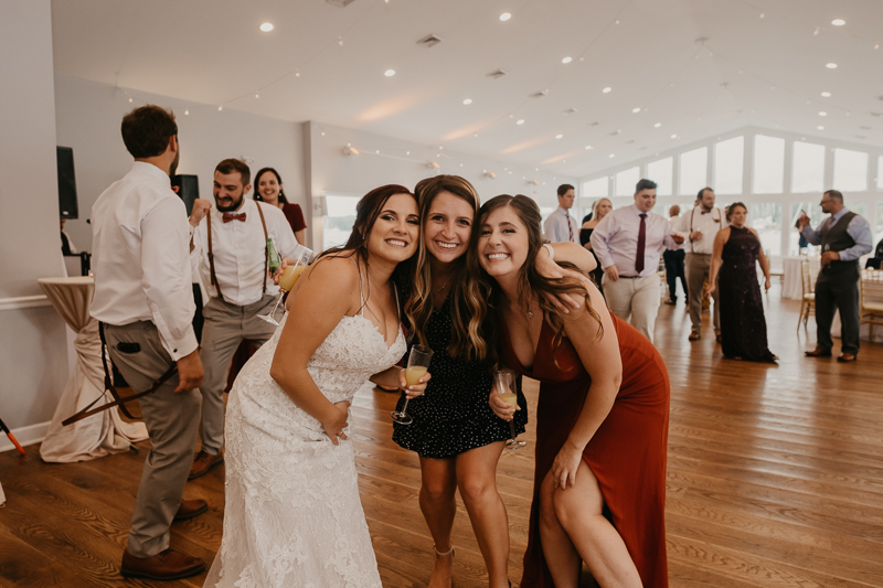 A fun afternoon wedding reception at The Anchor Inn in Pasadena, Maryland by Britney Clause Photography