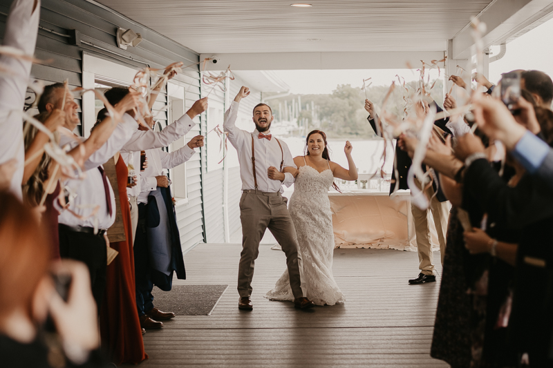 A fun afternoon wedding reception at The Anchor Inn in Pasadena, Maryland by Britney Clause Photography