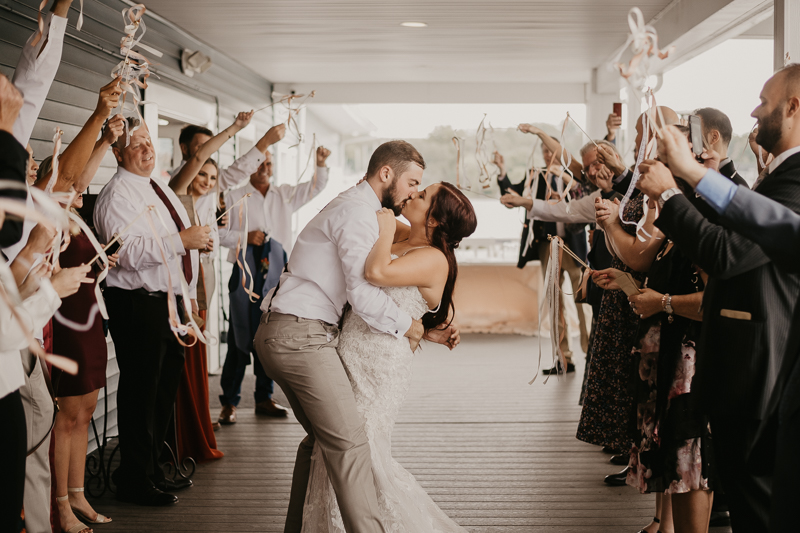 A fun afternoon wedding reception at The Anchor Inn in Pasadena, Maryland by Britney Clause Photography