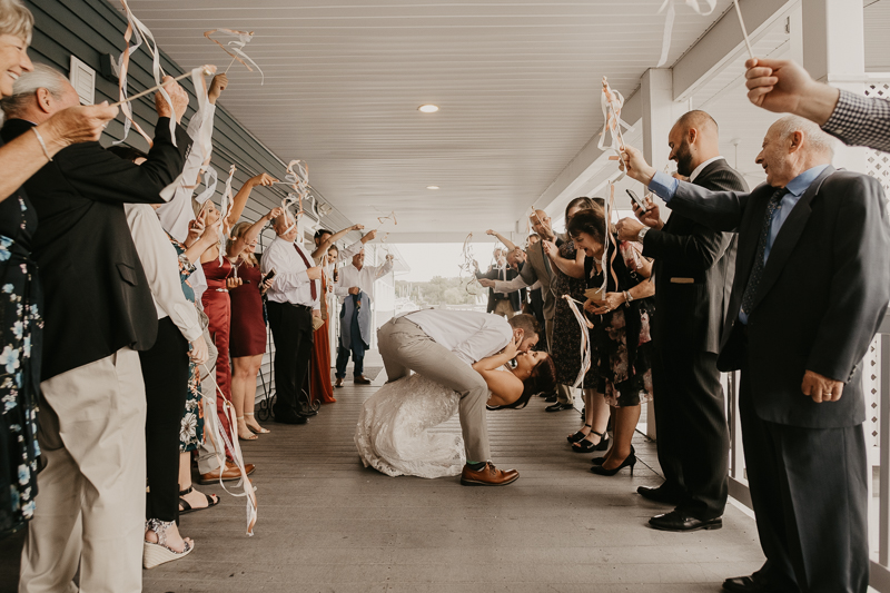 A fun afternoon wedding reception at The Anchor Inn in Pasadena, Maryland by Britney Clause Photography