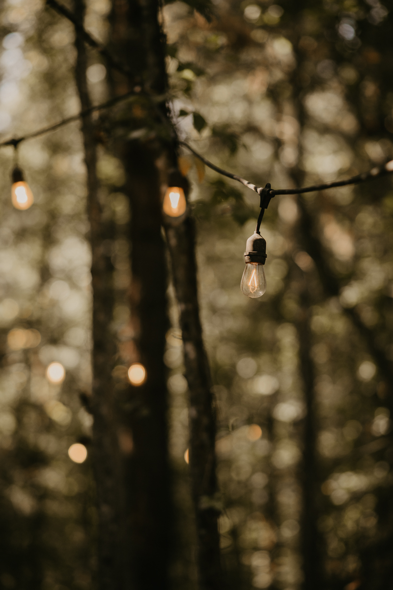 Amazing same sex wedding ceremony in the woods at Kylan Barn in Delmar, Maryland by Britney Clause Photography