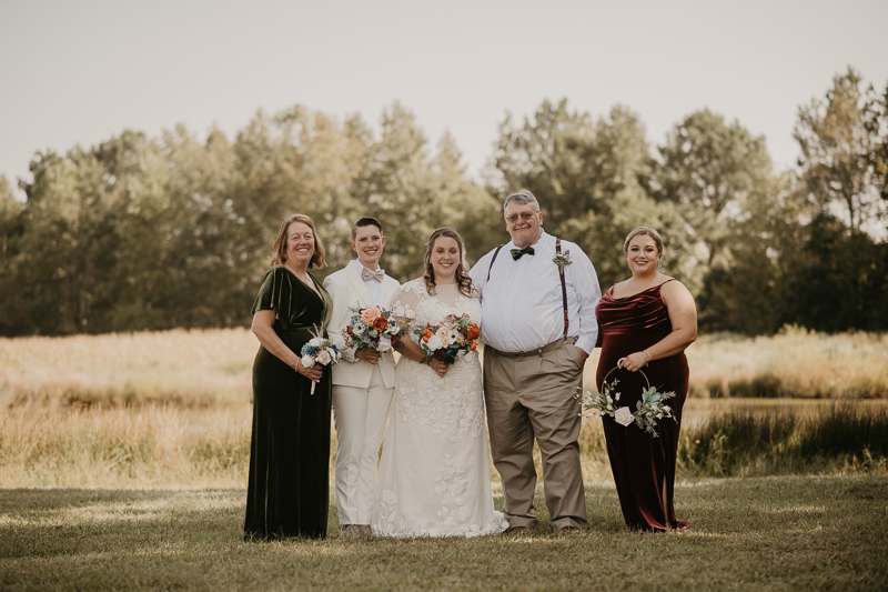 A Fall wedding in October at Kylan Barn in Delmar, Maryland by Britney Clause Photography