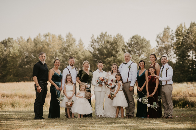 A Fall wedding in October at Kylan Barn in Delmar, Maryland by Britney Clause Photography