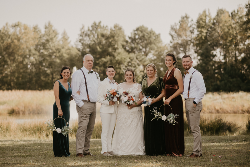 A Fall wedding in October at Kylan Barn in Delmar, Maryland by Britney Clause Photography