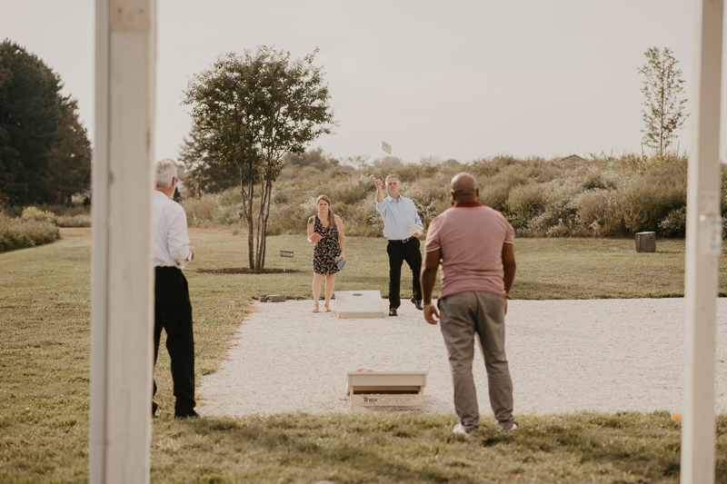 A fun wedding reception at Kylan Barn in Delmar, Maryland by Britney Clause Photography