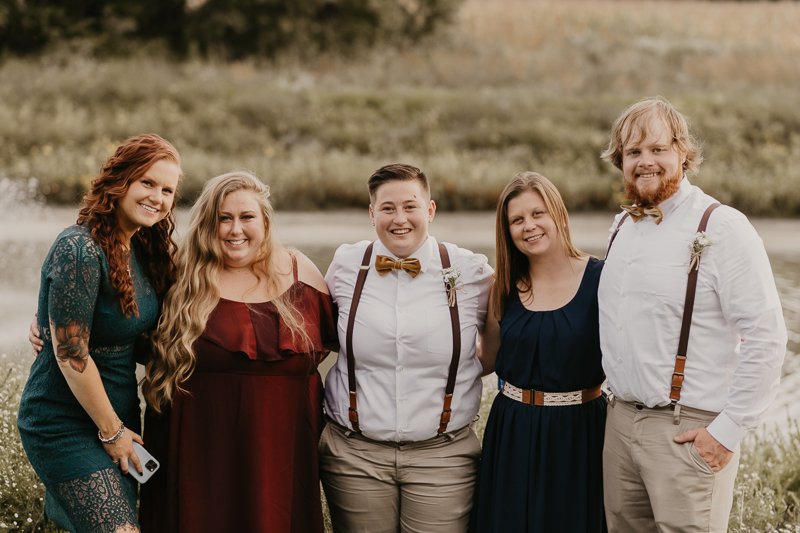 A fun wedding reception at Kylan Barn in Delmar, Maryland by Britney Clause Photography