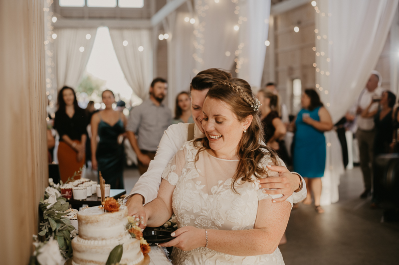 A fun wedding reception at Kylan Barn in Delmar, Maryland by Britney Clause Photography