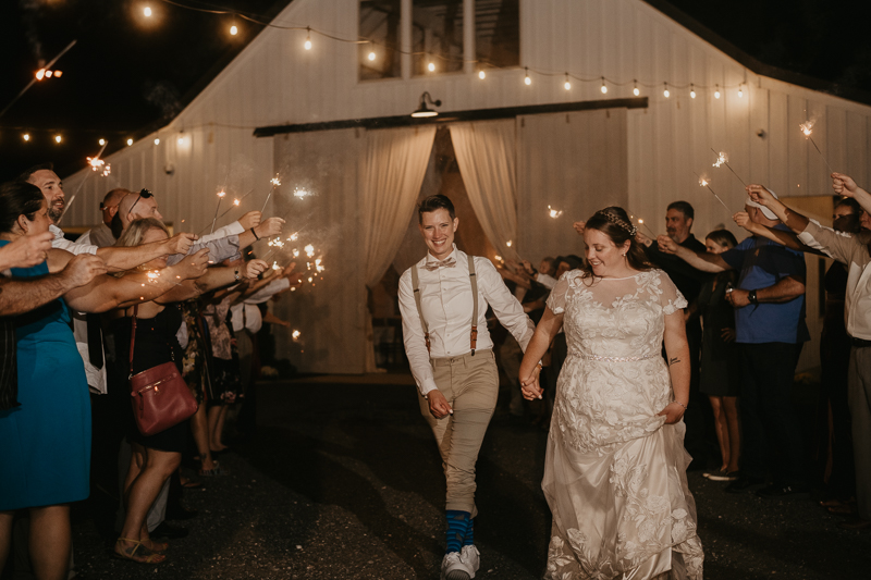 A fun wedding reception at Kylan Barn in Delmar, Maryland by Britney Clause Photography