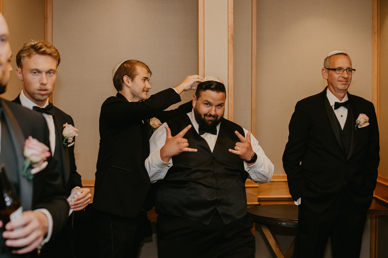 A beautiful Jewish wedding ceremony at The Hyatt Regency Chesapeake Bay, Maryland by Britney Clause Photography