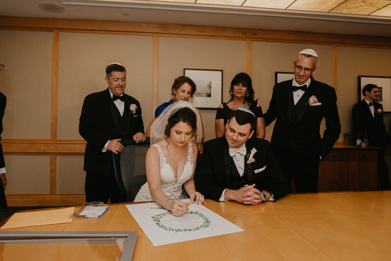 A beautiful Jewish wedding ceremony at The Hyatt Regency Chesapeake Bay, Maryland by Britney Clause Photography