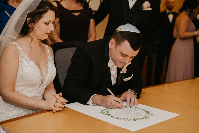 A beautiful Jewish wedding ceremony at The Hyatt Regency Chesapeake Bay, Maryland by Britney Clause Photography