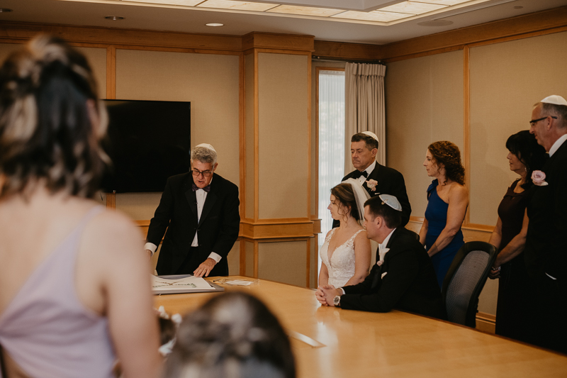 A beautiful Jewish wedding ceremony at The Hyatt Regency Chesapeake Bay, Maryland by Britney Clause Photography