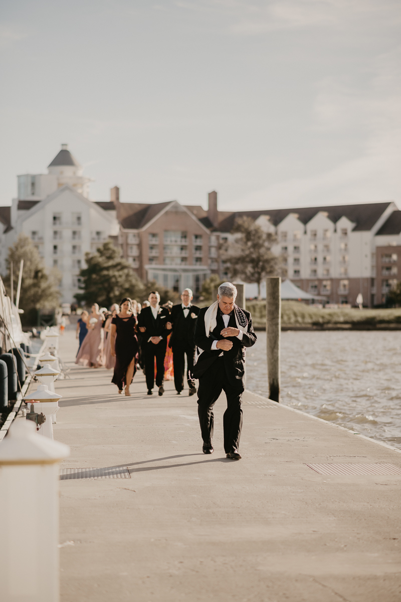 A beautiful Jewish wedding ceremony at The Hyatt Regency Chesapeake Bay, Maryland by Britney Clause Photography