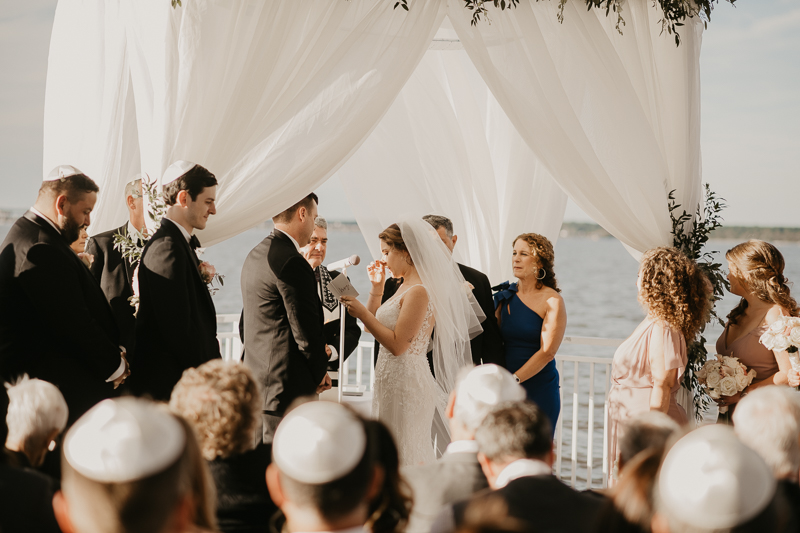 A beautiful Jewish wedding ceremony at The Hyatt Regency Chesapeake Bay, Maryland by Britney Clause Photography