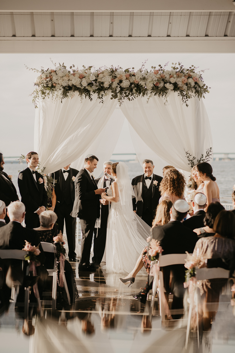 A beautiful Jewish wedding ceremony at The Hyatt Regency Chesapeake Bay, Maryland by Britney Clause Photography