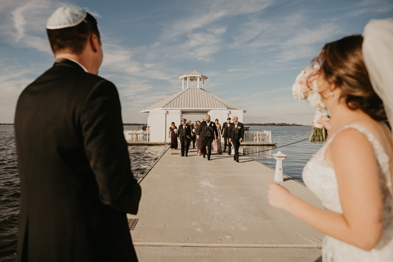 A beautiful Jewish wedding ceremony at The Hyatt Regency Chesapeake Bay, Maryland by Britney Clause Photography