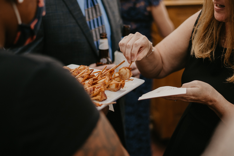 A fun wedding cocktail hour at The Hyatt Regency Chesapeake Bay, Maryland by Britney Clause Photography