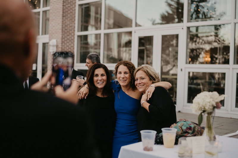 A fun wedding cocktail hour at The Hyatt Regency Chesapeake Bay, Maryland by Britney Clause Photography