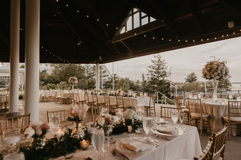 Magical wedding reception decor from Select Event Group and Belles Fleurs at The Hyatt Regency Chesapeake Bay, Maryland by Britney Clause Photography