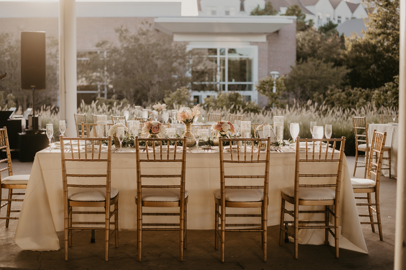 Magical wedding reception decor from Select Event Group and Belles Fleurs at The Hyatt Regency Chesapeake Bay, Maryland by Britney Clause Photography