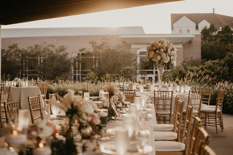 Magical wedding reception decor from Select Event Group and Belles Fleurs at The Hyatt Regency Chesapeake Bay, Maryland by Britney Clause Photography