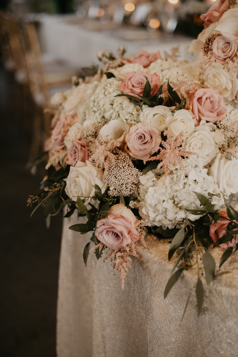 Magical wedding reception decor from Select Event Group and Belles Fleurs at The Hyatt Regency Chesapeake Bay, Maryland by Britney Clause Photography