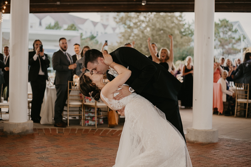 A fun wedding reception at The Hyatt Regency Chesapeake Bay, Maryland by Britney Clause Photography