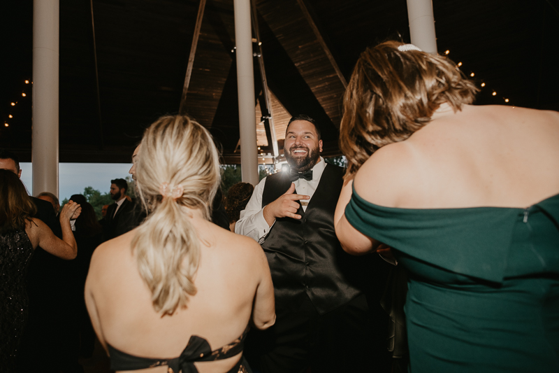 A fun wedding reception at The Hyatt Regency Chesapeake Bay, Maryland by Britney Clause Photography