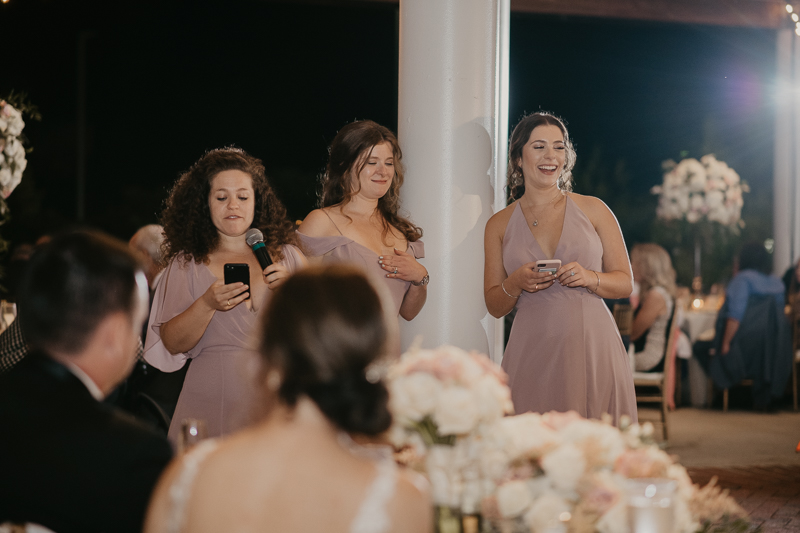 A fun wedding reception at The Hyatt Regency Chesapeake Bay, Maryland by Britney Clause Photography