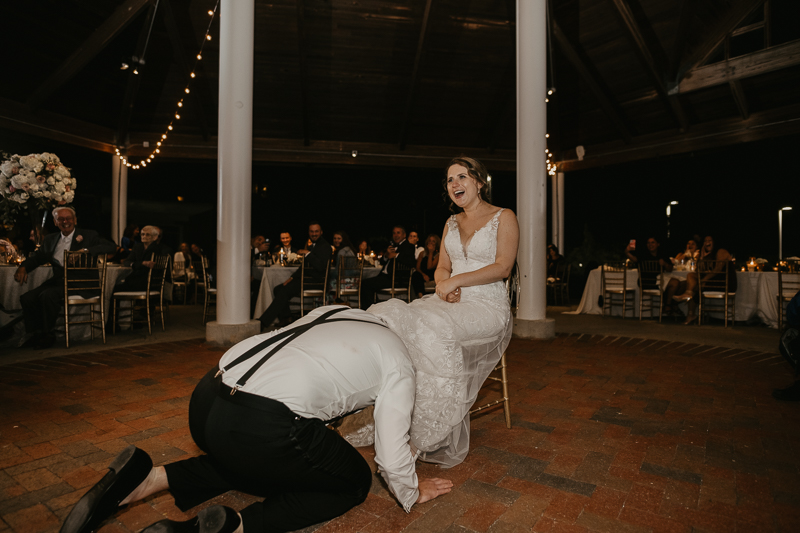 A fun wedding reception at The Hyatt Regency Chesapeake Bay, Maryland by Britney Clause Photography