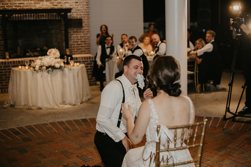 A fun wedding reception at The Hyatt Regency Chesapeake Bay, Maryland by Britney Clause Photography