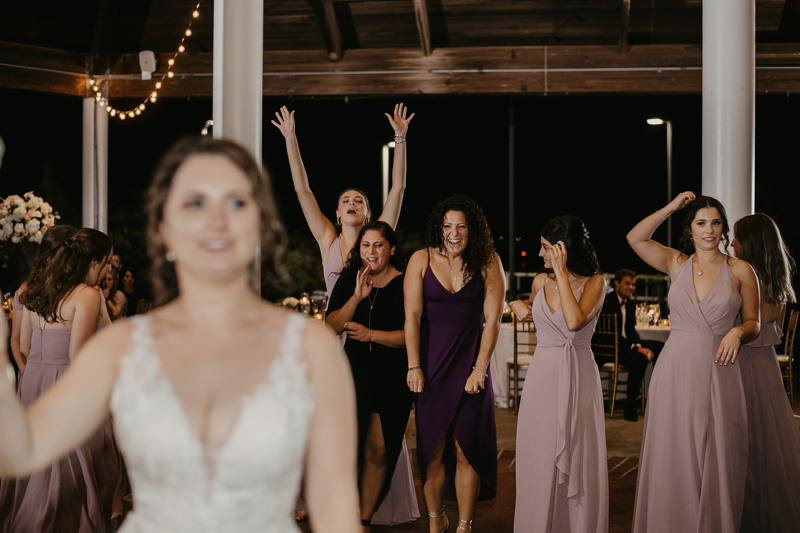 A fun wedding reception at The Hyatt Regency Chesapeake Bay, Maryland by Britney Clause Photography