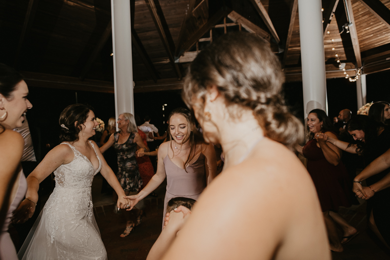 A fun wedding reception at The Hyatt Regency Chesapeake Bay, Maryland by Britney Clause Photography