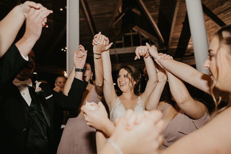 A fun wedding reception at The Hyatt Regency Chesapeake Bay, Maryland by Britney Clause Photography