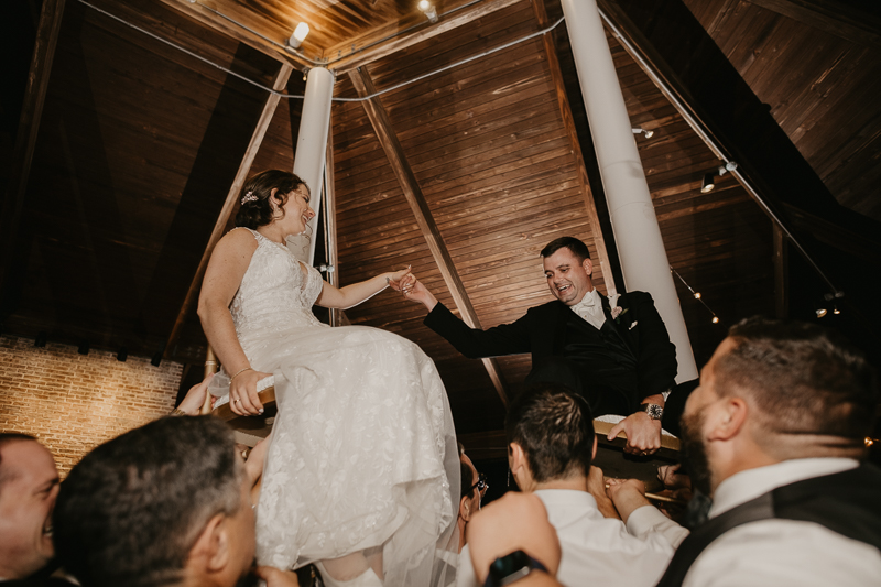 A fun wedding reception at The Hyatt Regency Chesapeake Bay, Maryland by Britney Clause Photography