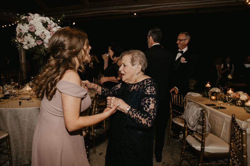 A fun wedding reception at The Hyatt Regency Chesapeake Bay, Maryland by Britney Clause Photography