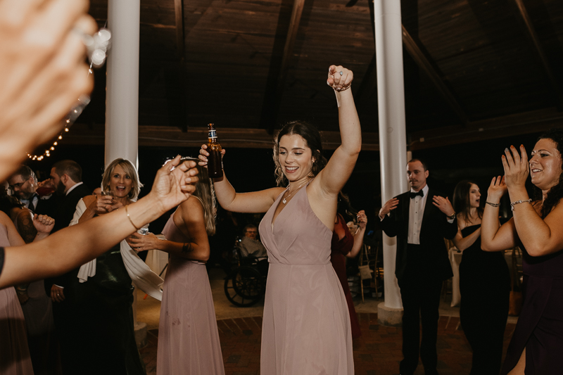 A fun wedding reception at The Hyatt Regency Chesapeake Bay, Maryland by Britney Clause Photography