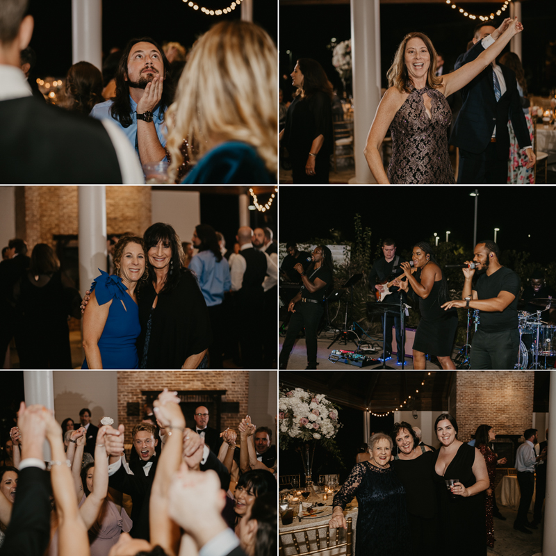 A fun wedding reception at The Hyatt Regency Chesapeake Bay, Maryland by Britney Clause Photography