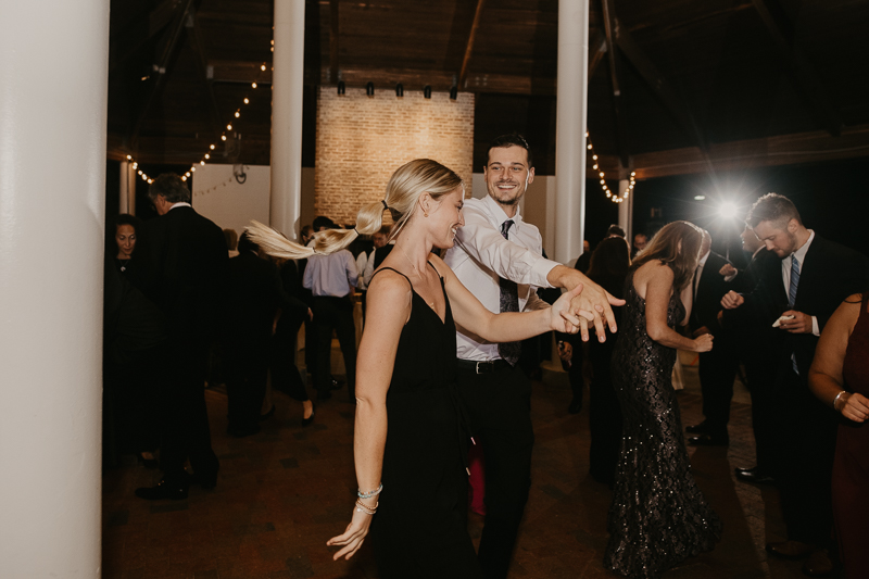 A fun wedding reception at The Hyatt Regency Chesapeake Bay, Maryland by Britney Clause Photography