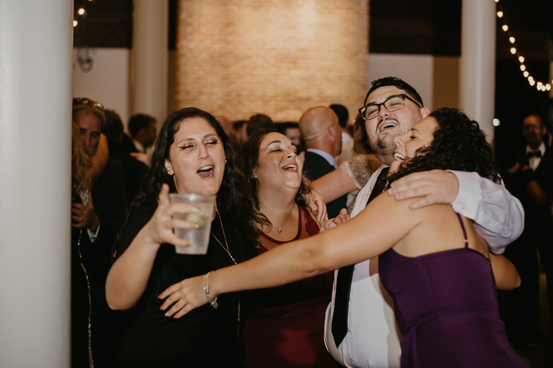 A fun wedding reception at The Hyatt Regency Chesapeake Bay, Maryland by Britney Clause Photography