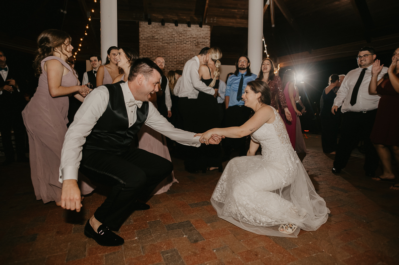 A fun wedding reception at The Hyatt Regency Chesapeake Bay, Maryland by Britney Clause Photography