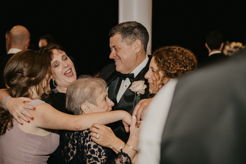 A fun wedding reception at The Hyatt Regency Chesapeake Bay, Maryland by Britney Clause Photography