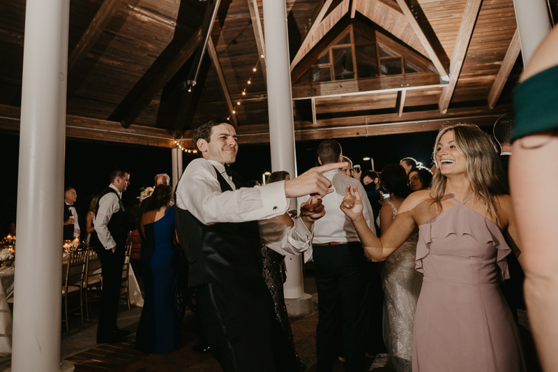 A fun wedding reception at The Hyatt Regency Chesapeake Bay, Maryland by Britney Clause Photography