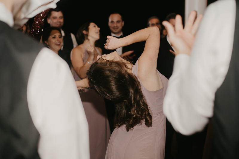 A fun wedding reception at The Hyatt Regency Chesapeake Bay, Maryland by Britney Clause Photography