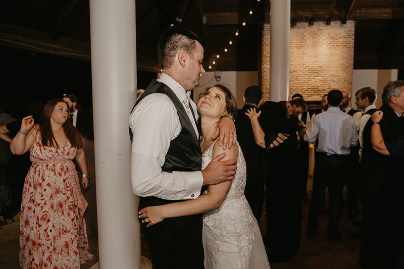 A fun wedding reception at The Hyatt Regency Chesapeake Bay, Maryland by Britney Clause Photography