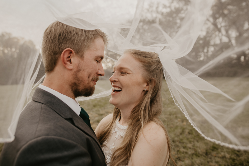 A Fall wedding in October at the Vineyards of Mary's Meadow in Darlington, Maryland by Britney Clause Photography