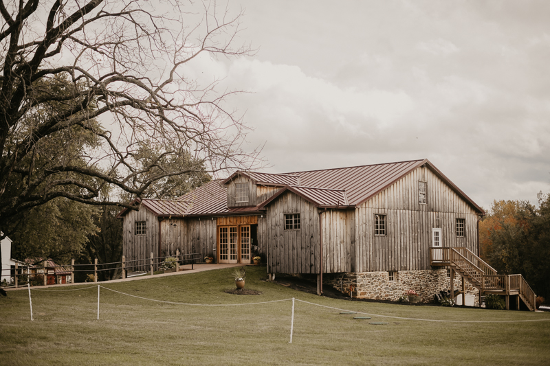 A Fall wedding in October at the Vineyards of Mary's Meadow in Darlington, Maryland by Britney Clause Photography