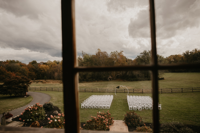 Amazing vineyard wedding ceremony at the Vineyards of Mary's Meadow in Darlington, Maryland by Britney Clause Photography